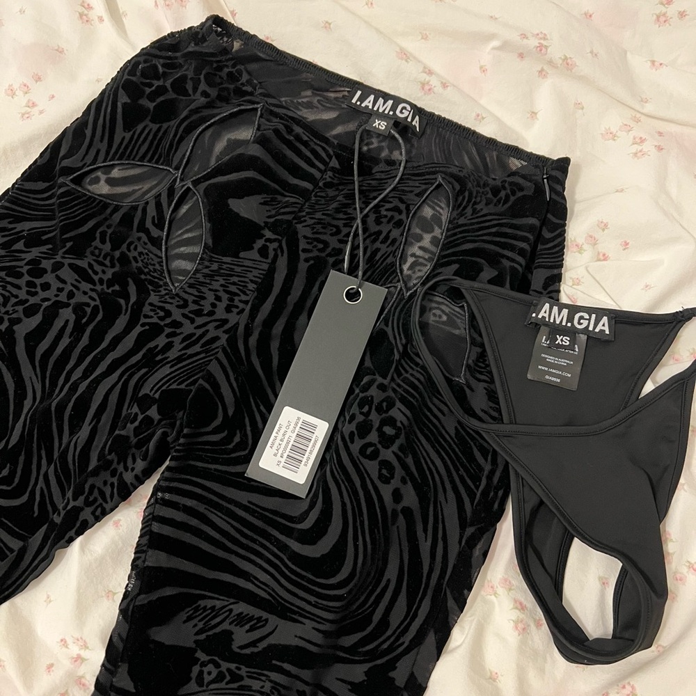 I.Am.Gia Amina Pants Black Size XS NWT!